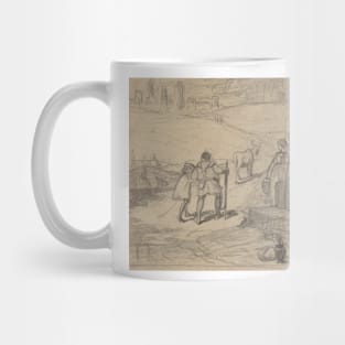 Father and Son by Elihu Vedder Mug